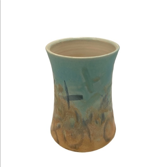 Art Pottery Handmade Coffee Tea Mug. Marked and signed by artist Beach Feel - Picture 5 of 10